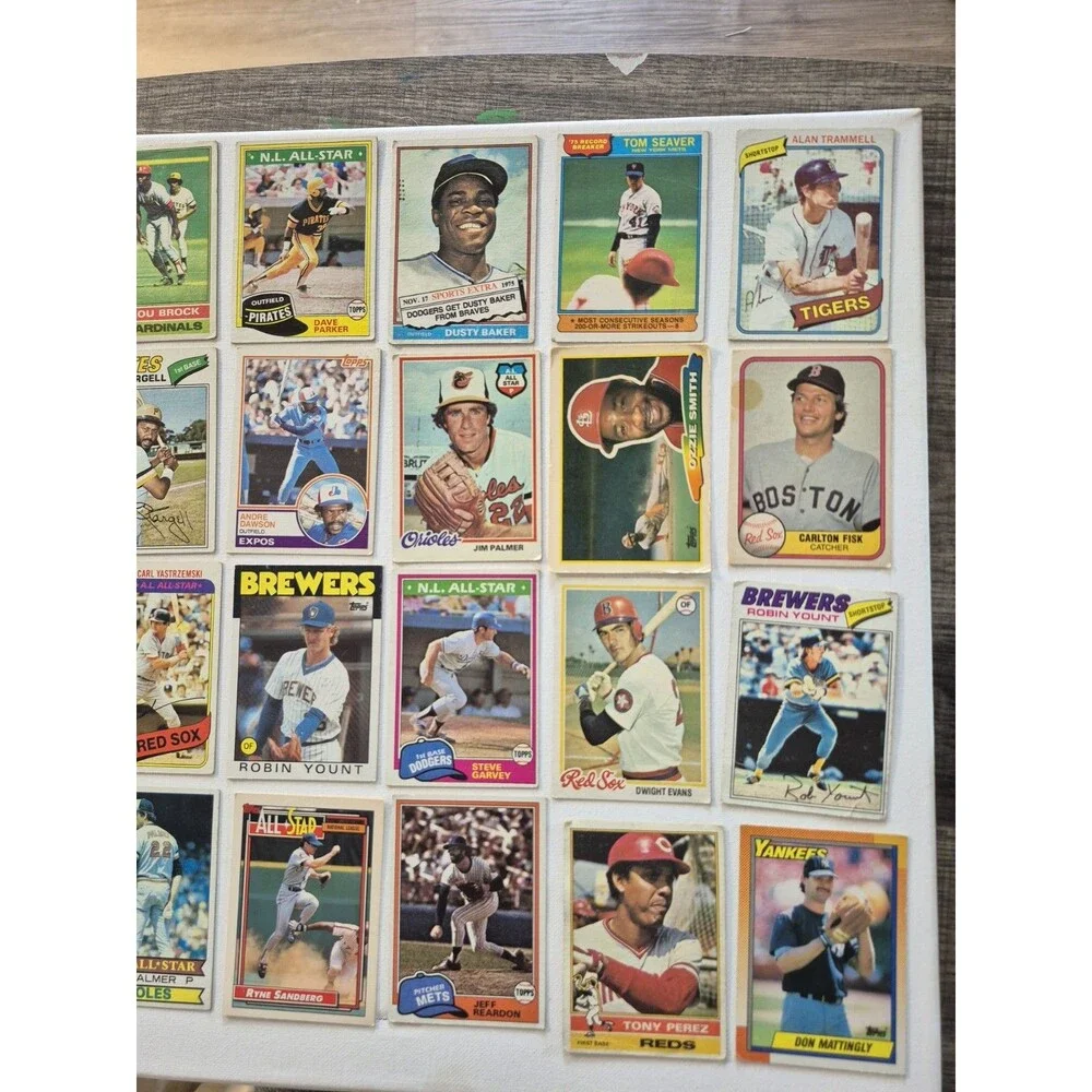 1970s Topps Vintage HOF Baseball Card Lot of (122) ALL CARDS HOF Ryan Brett Fisk